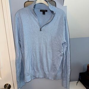 Banana Republic Men's Zip-Up Sweater in Light Blue